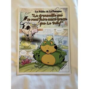Les Fables de La Fontaine La Grenouille Notebook Stationery Notebook New French